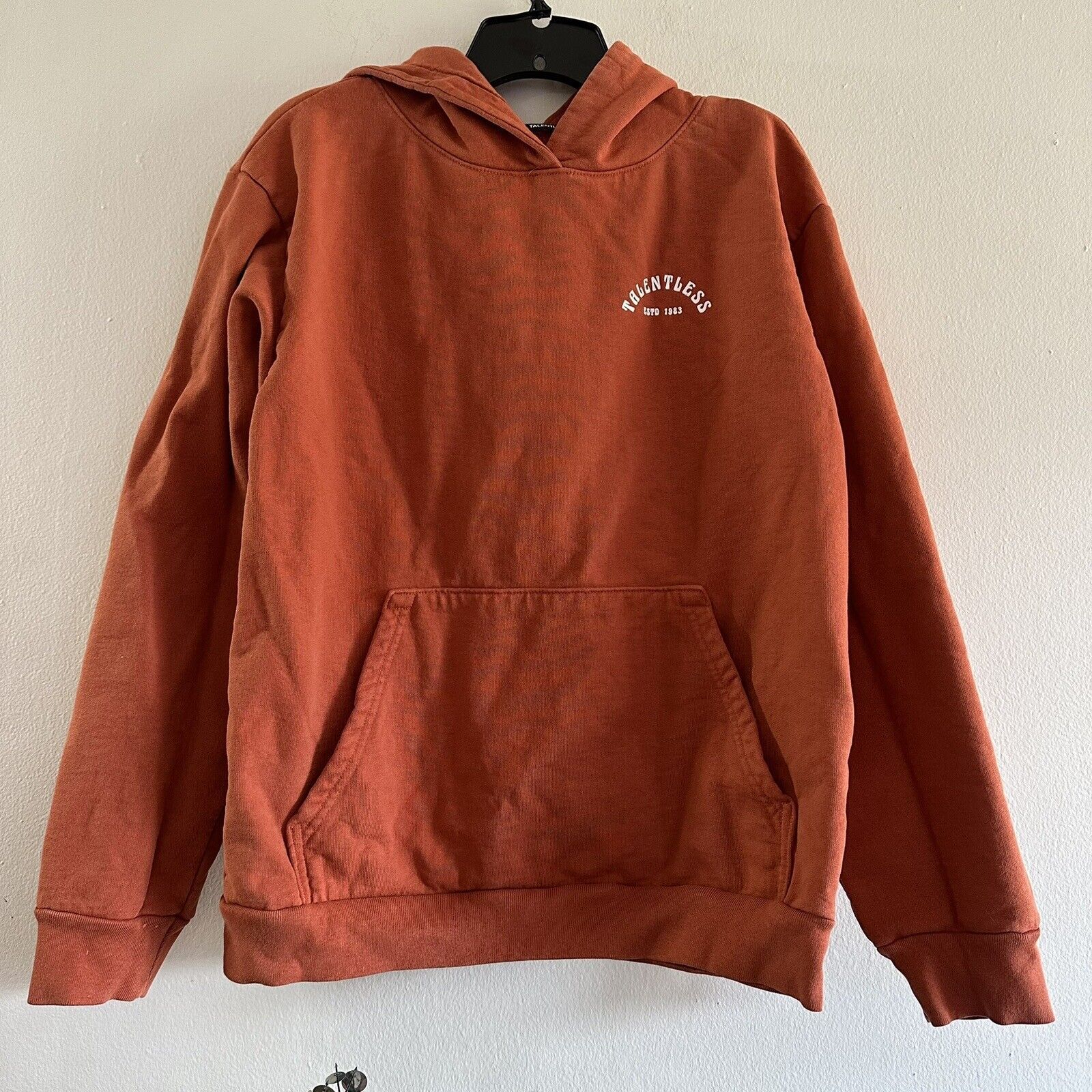 Talentless Unisex Mother Earth Canyon Hoodie Size Medium Burnt Orange Rare Color